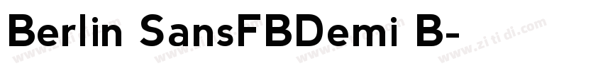 Berlin SansFBDemi B字体转换